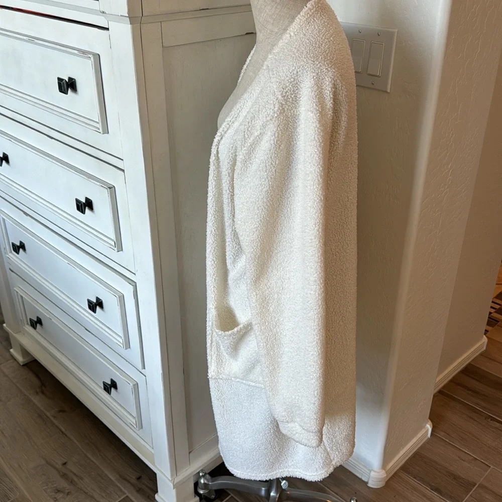 Lover + Friends L/XL teddy open front duster cardigan